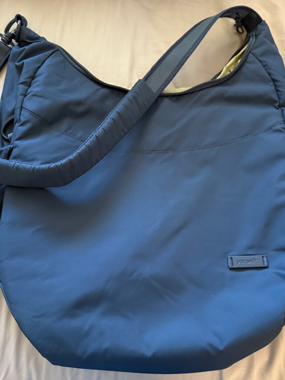 Pacsafe Blue Large Crossbody Sling Bag